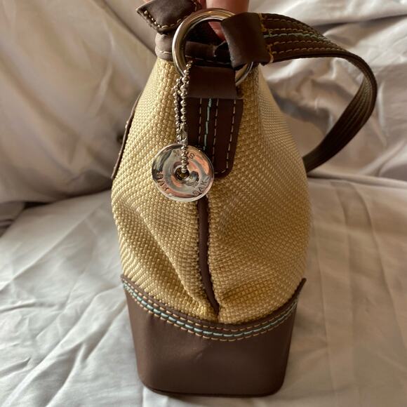 The Sak Jute Weave Shoulder Bag Natural Woven Boho Rustic Eco Chic Handbag - Picture 4 of 11